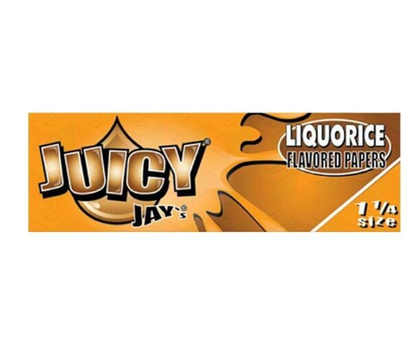 Juicy Jay's 1 1/4 Rolling Papers Liquorice Flavored Jays USA SHPD Best Price!