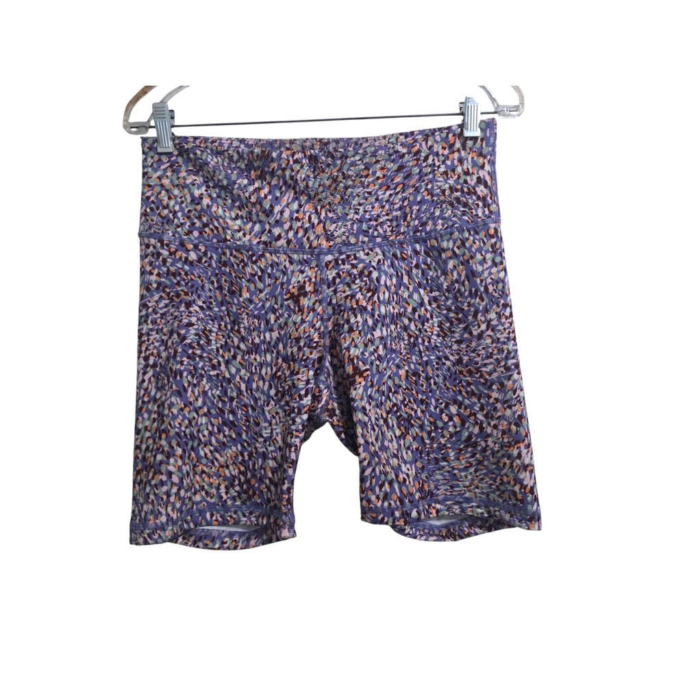 Old Navy Active PowerPress Go Dry Bike Short Women's Size L Abstract Print