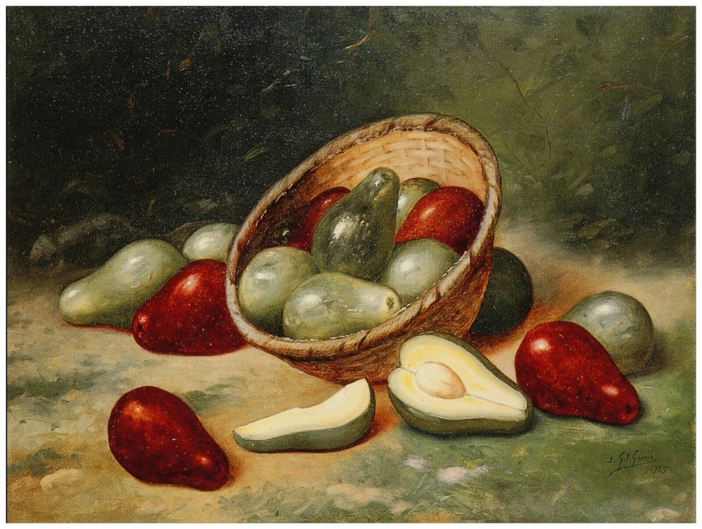 Decor Poster.Fine Graphic Art.Avocados painting.Home Wall Design.Still life.1325