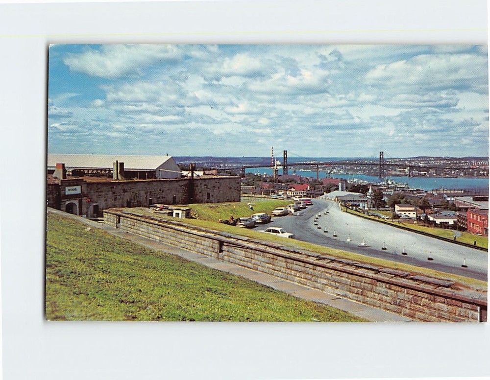 Postcard Angus L MacDonald Bridge Halifax Nova Scotia Canada