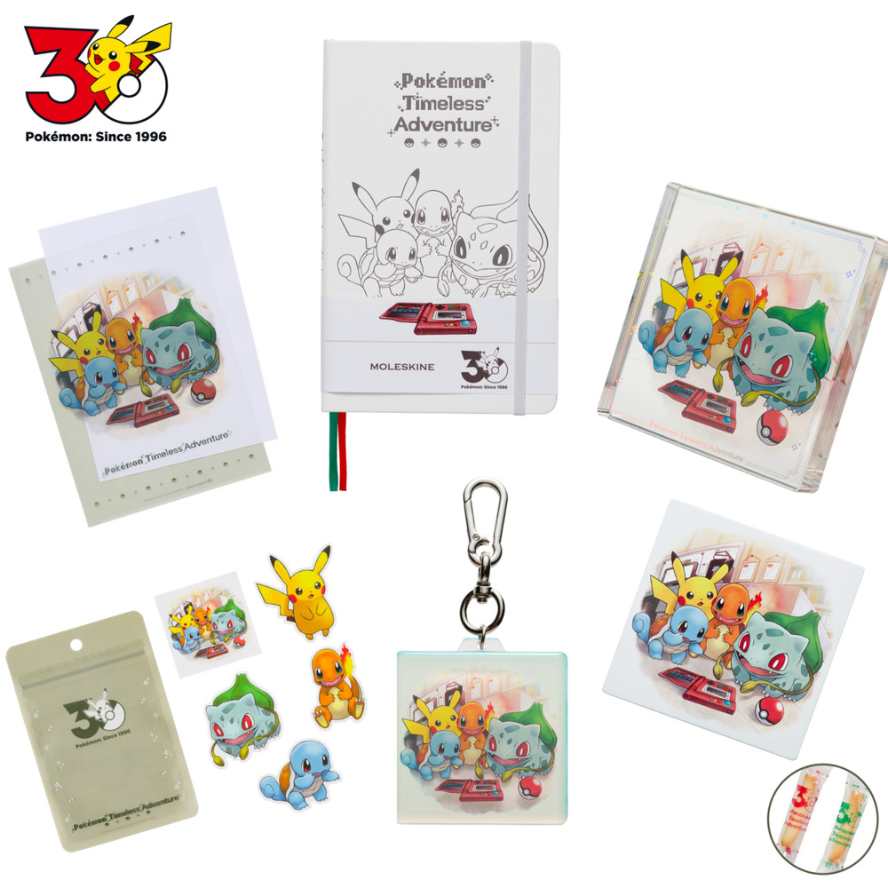 Pokemon Center 30th Anniversary Moleskine Notebook Pokedex Full Set Kanto Japan