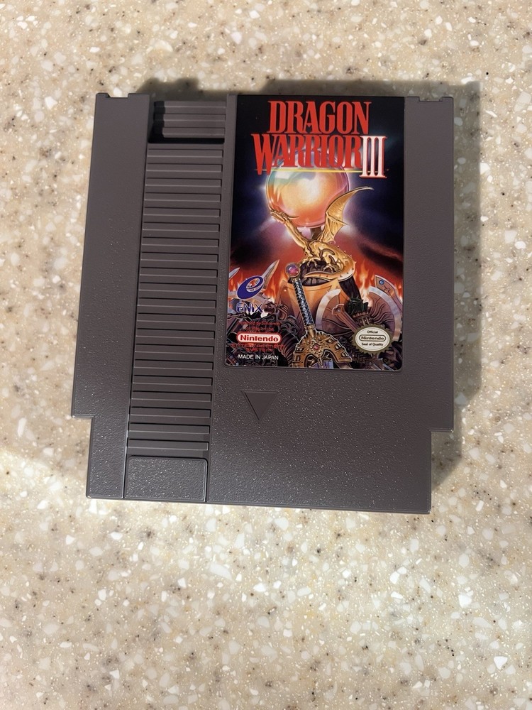 Dragon Warrior III (Nintendo NES, 1989) Authentic Tested Working