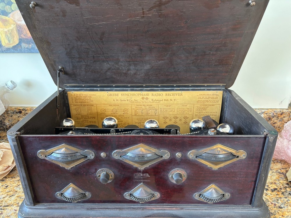 Excellent running restored Grebe MU-1 DC tube radio