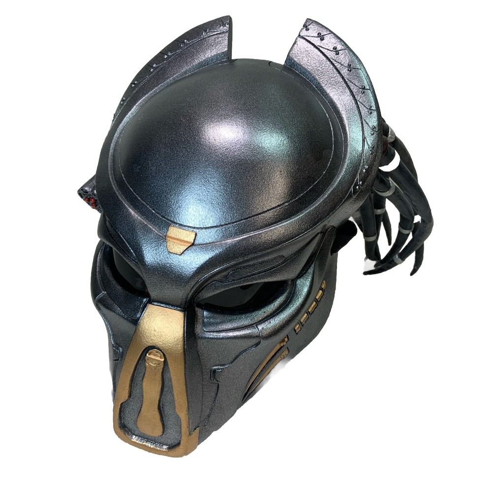 Xcoser Predator Mask with Dreads Hair Costume Accessories for Halloween Cosplay