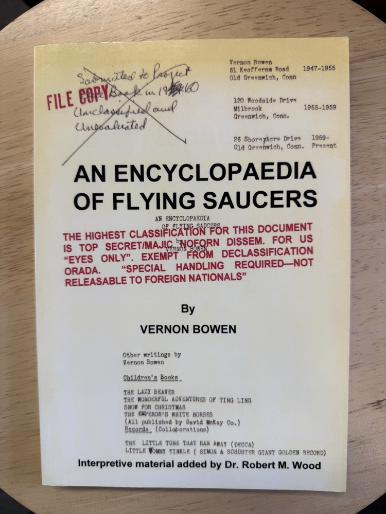 An Encyclopedia Of Flying Saucers By Vernon Bowen (1st Edition)