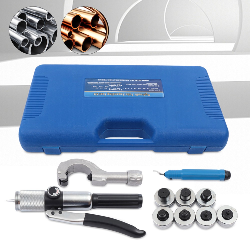 HVAC Hydraulic SWAGING Tool Kit For Copper Tubing Expanding Copper Tube Expander