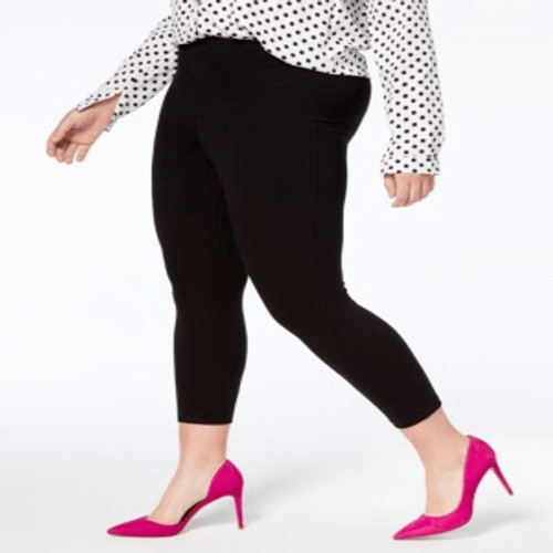 Hue Women's Plus Capri Leggings - Black Size 1X