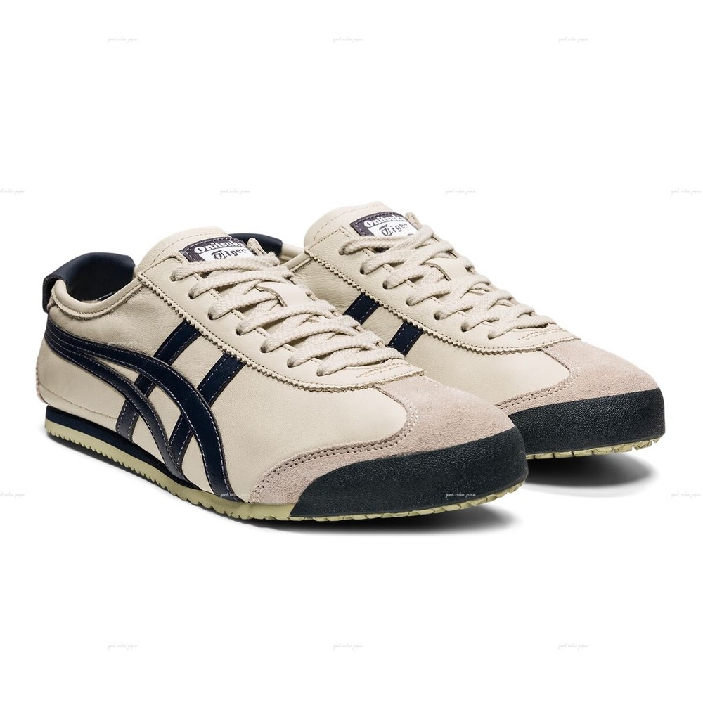 Onitsuka Tiger Mexico 66 1183C102 Birch Peacoat Sneakers New With Box