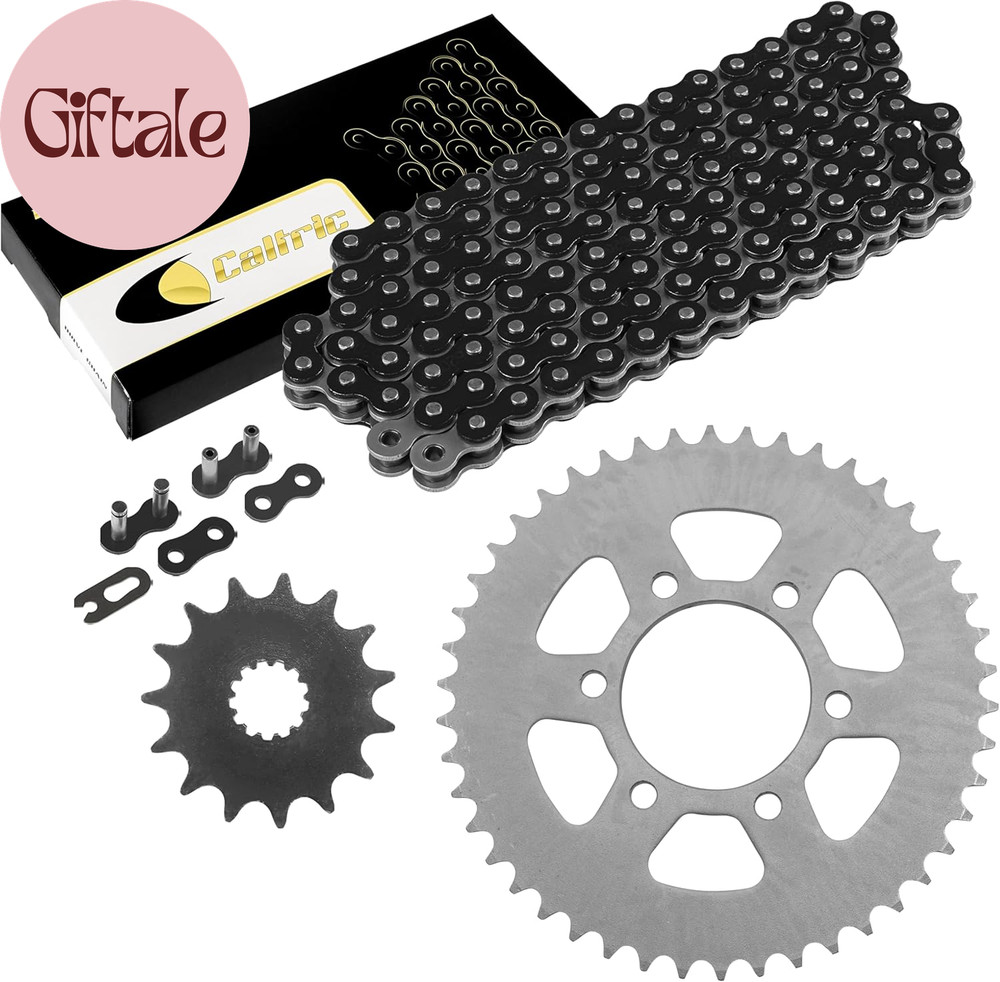 Black Drive Chain and Sprocket Kit Compatible with Kawasaki Ninja 650 Ex650 Abs