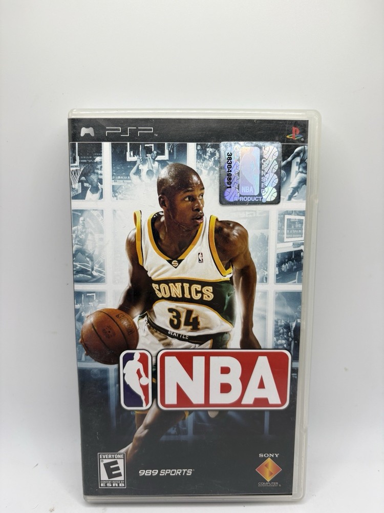 NBA (PlayStation Portable PSP) Complete w/ Manual CIB Ray Allen Super Sonics