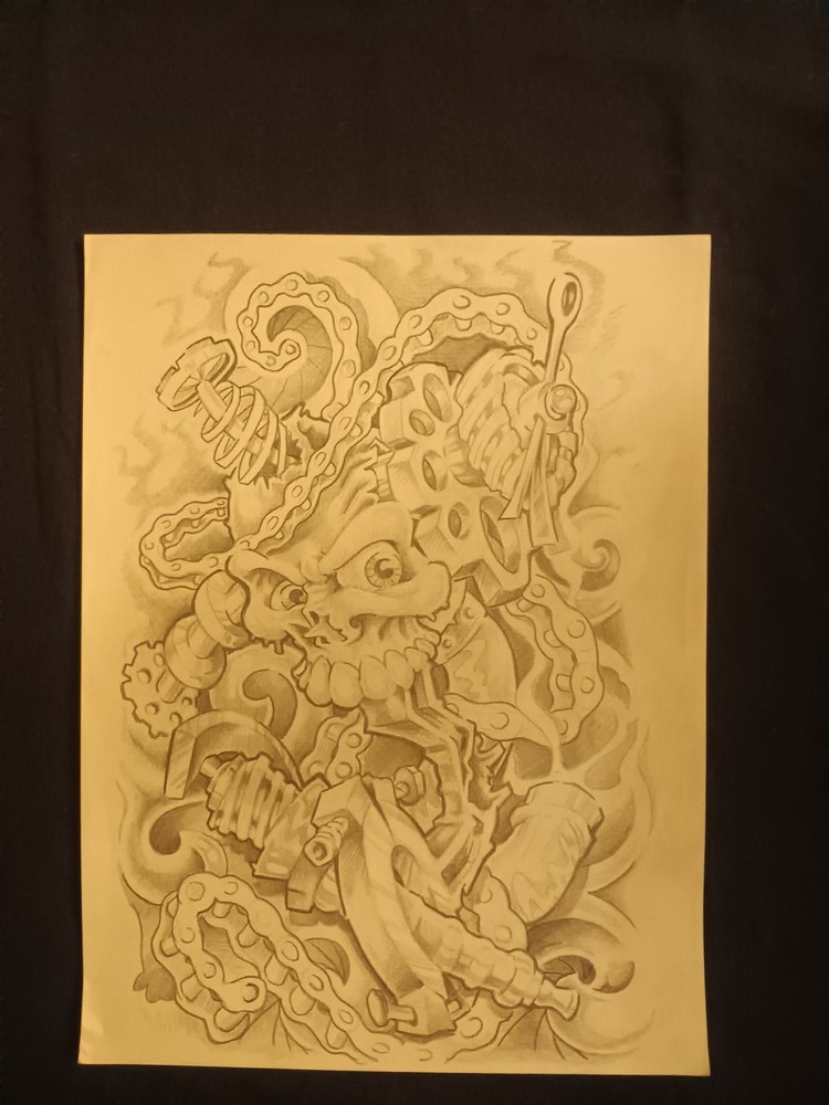 Original Art/Prison Drawn Tattoo Pattern.
