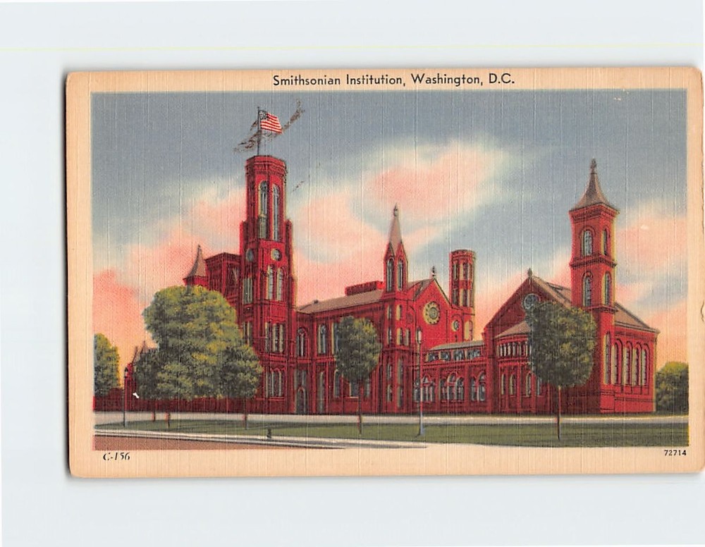 Postcard Smithsonian Institution Washington DC USA
