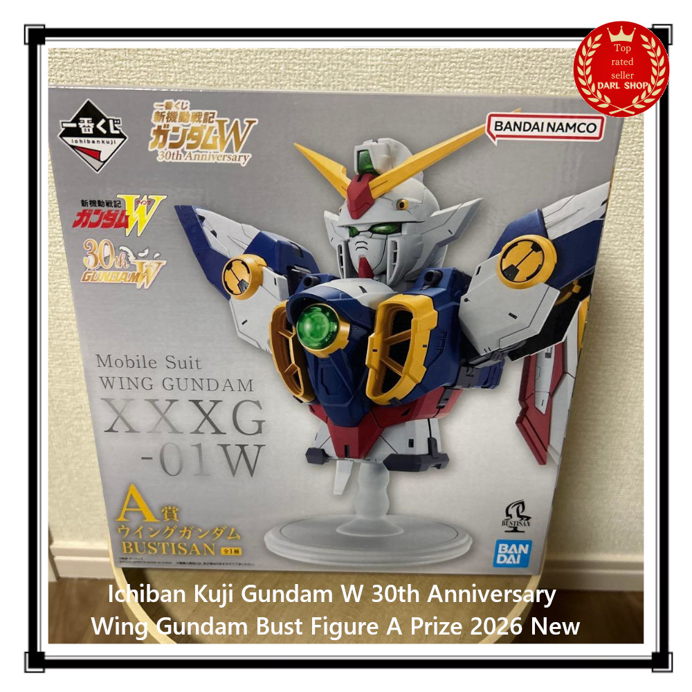 Ichiban Kuji Gundam W 30th Anniversary Wing Gundam Bust Figure A Prize 2026 New