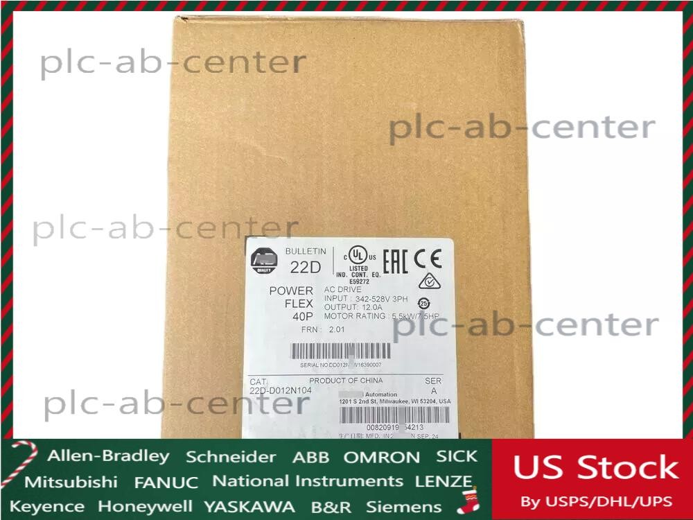 Surplus Sealed AB 22D-D012N104 POWER FLEX 40P AC DRIVE 22D-D012N104 New