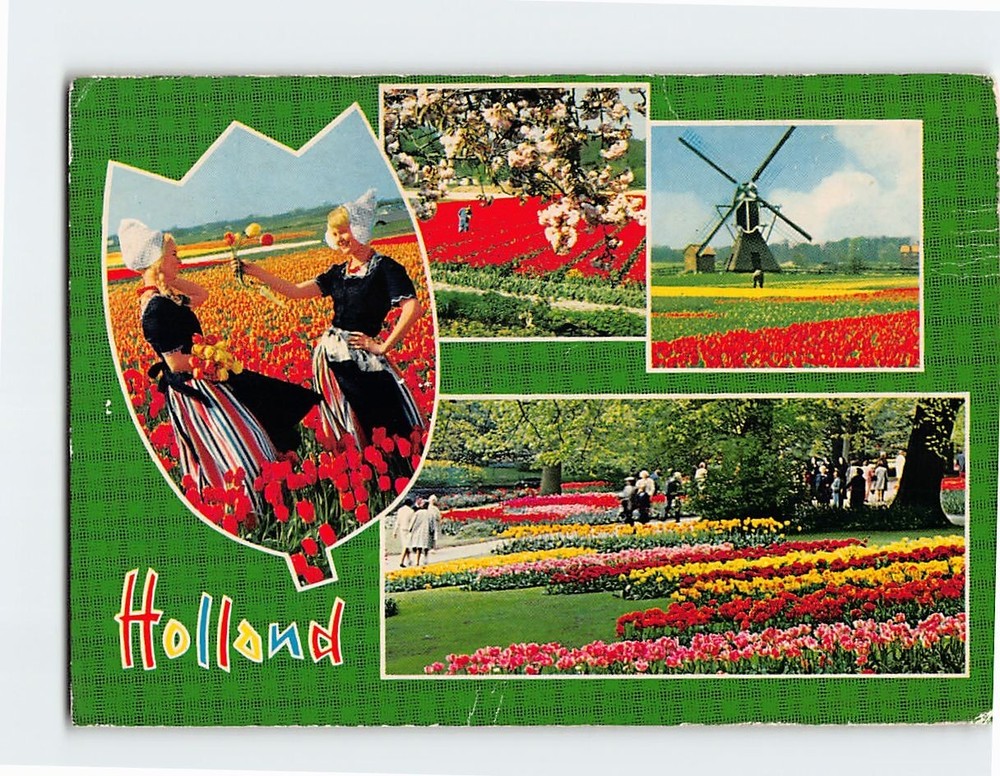 Postcard Scenes & Views Dutch Gardens Holland Netherlands