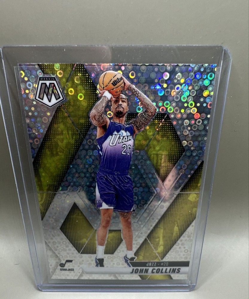 2024-25 Panini Mosaic - John Collins #56 Fast Break Silver Mosaic Prizm