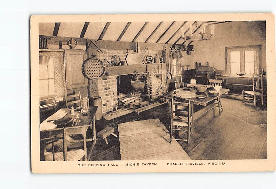 Postcard The Keeping Hall Michie Tavern Charlottesville Virginia USA