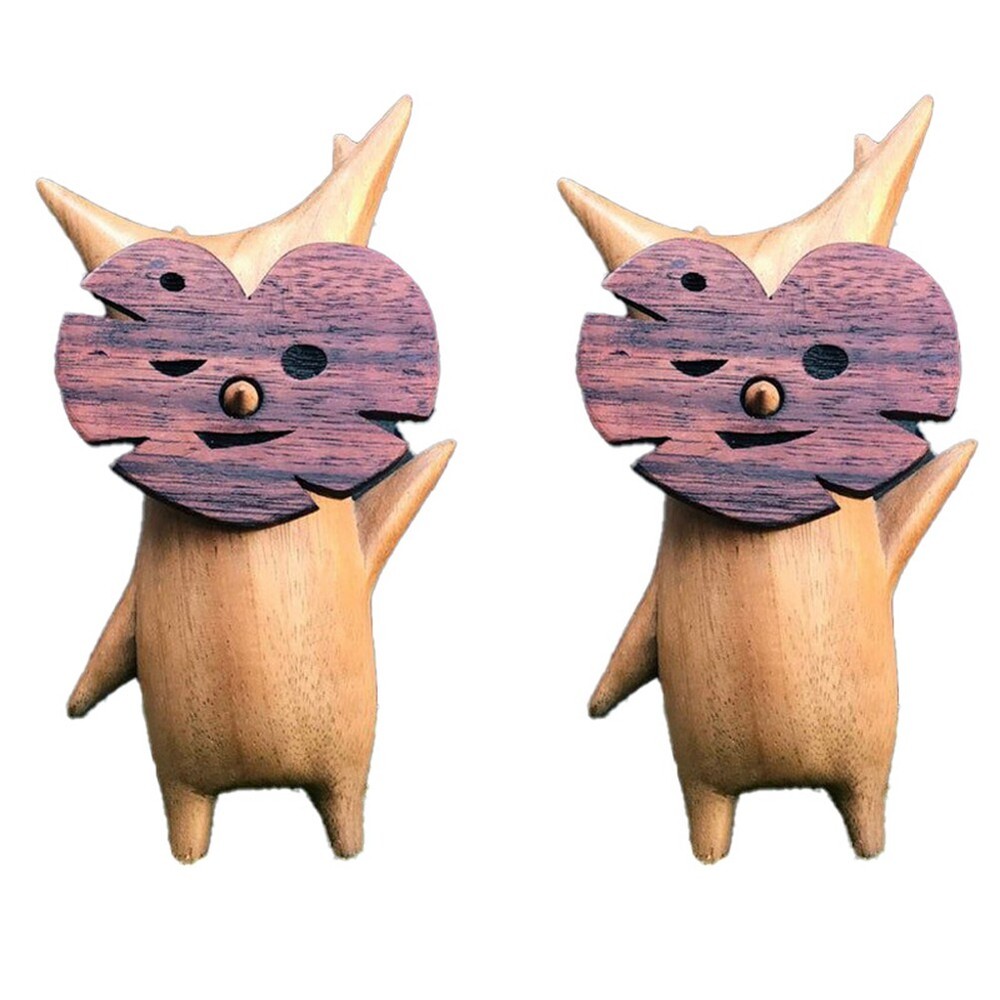 2PCS Wood Statue Decoration Resin Handwork Statue Game Lovers, Easy to Use4047