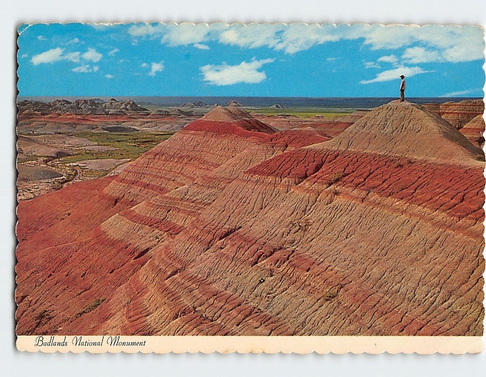 Postcard Badlands National Monument South Dakota USA