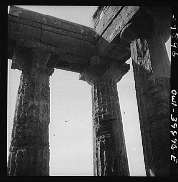Photo:Agrigento Sicily 1900s Greek Temple Ruins Columns Ancient Site