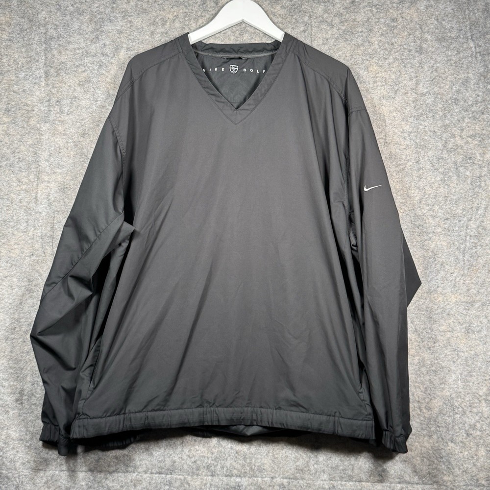 Vintage Nike Golf Black Pullover Windbreaker Jacket Mens Size XL/XXL? 29x30
