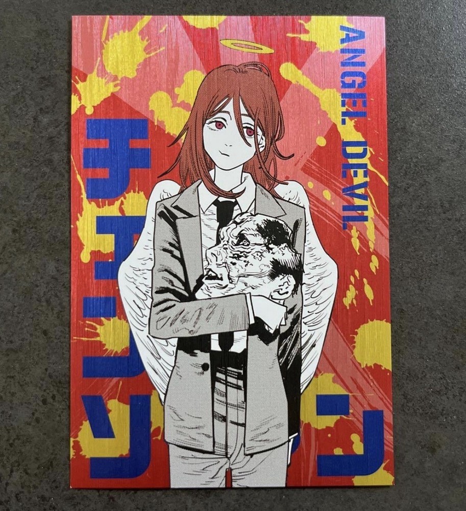 Chainsaw Man GiraGira Metallic Postcard Collection Angel Devil Card