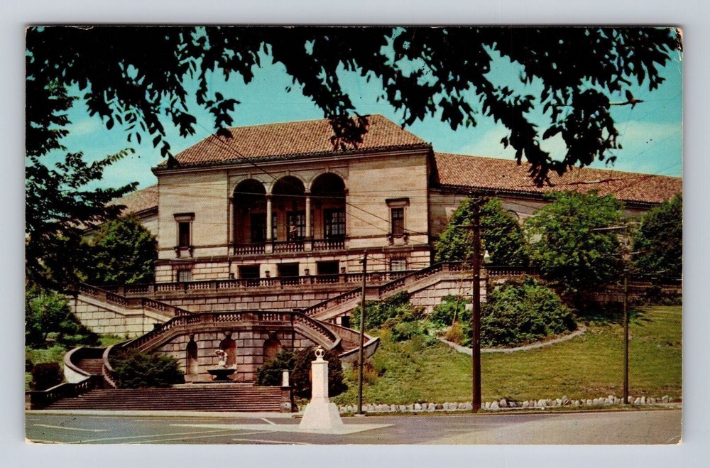 Dayton OH-Ohio, Dayton Art Institute, Antique, Vintage Souvenir Postcard
