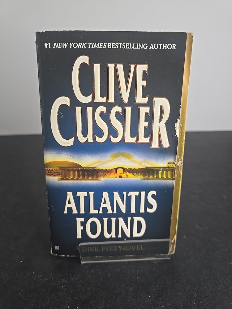 Clive Cussler Atlantis Found (2001 1st PB Berkley, Dirk Pitt Novel VG