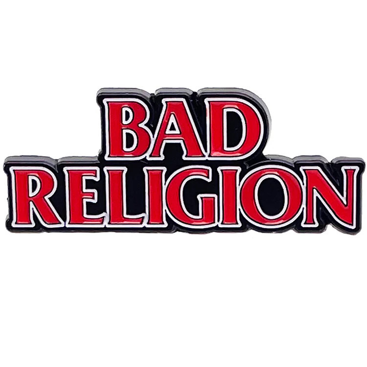 Embossed Enamel Lapel Pin Badge - Bad Religion Logo Icon Symbol NEW