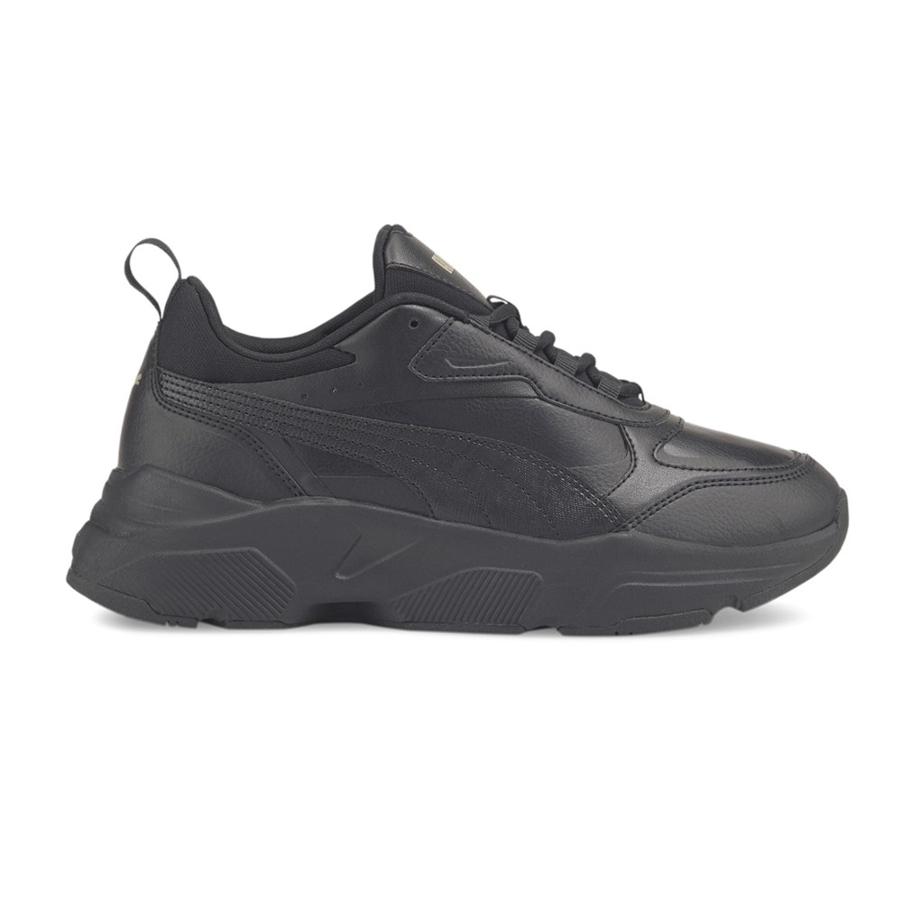 PUMA Cassia Lace Up  Womens Black Sneakers Casual Shoes 38527902