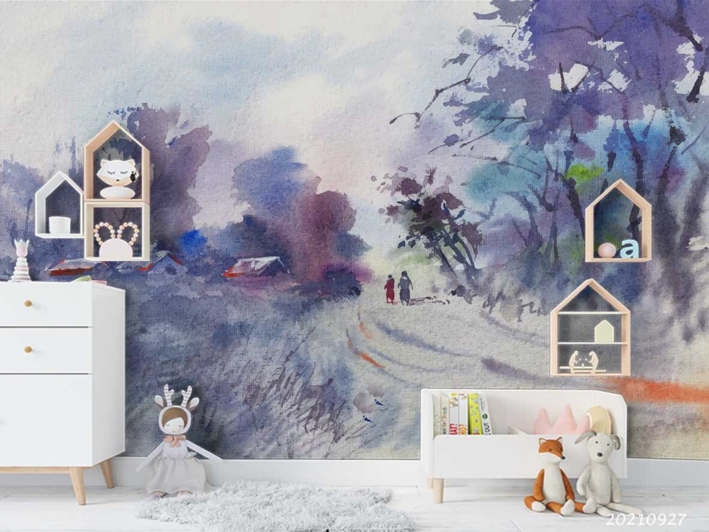 3D Landscape Oil Painting Wall Murals Wallpaper Murals Wall Sticker