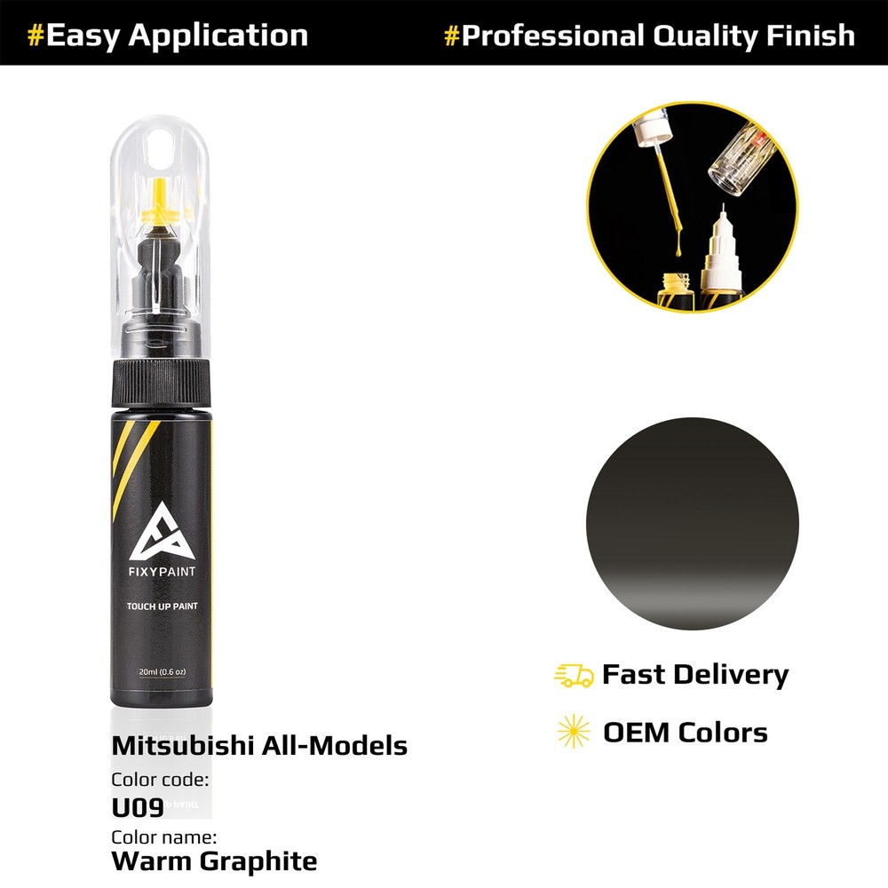 Touch up Paint for Mitsubishi Code: U09 Warm Graphite Professional Repair