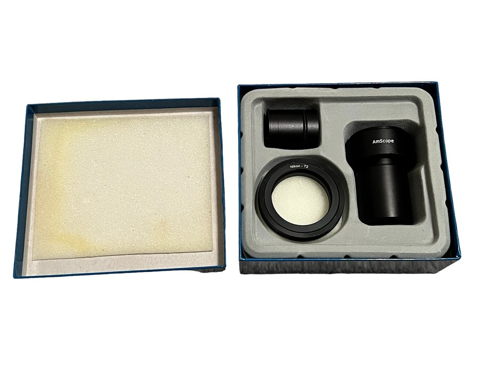 AmScope Nikon SLR/DSLR Camera Adapter for Microscopes 2X Magnification Power