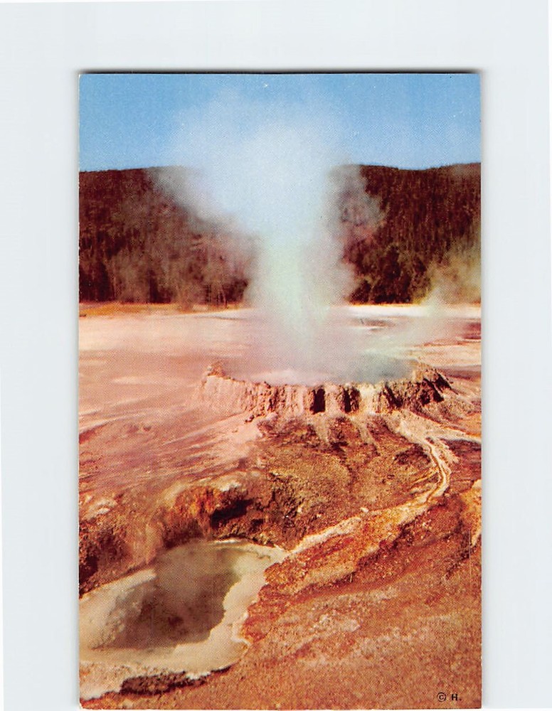 Postcard Punchbowl Spring Upper Geyser Basin Yellowstone National Park WY USA