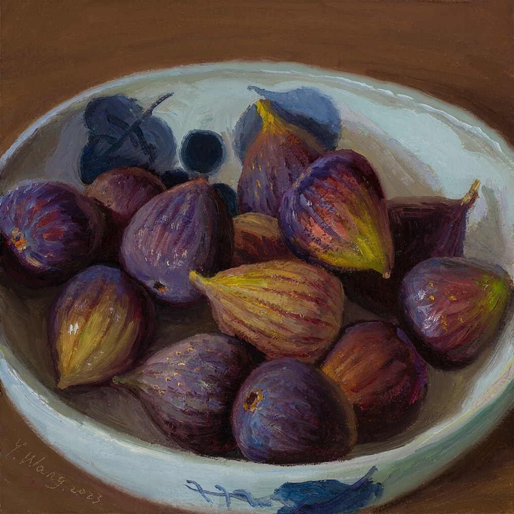 figs, signed giclee fine art prints of my painting realism Wang Fine Art