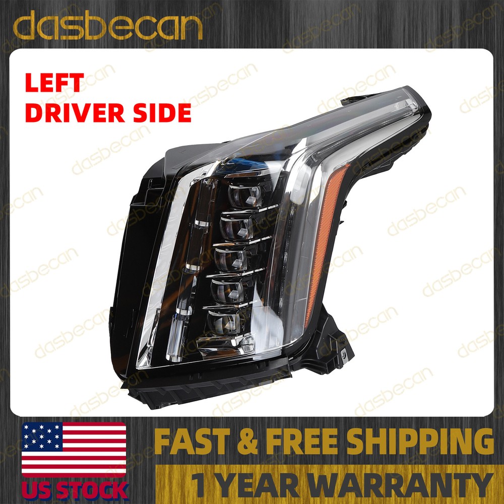LED Left Driver Side Headlight Assembly For Cadillac Escalade 2015-2020 84216044