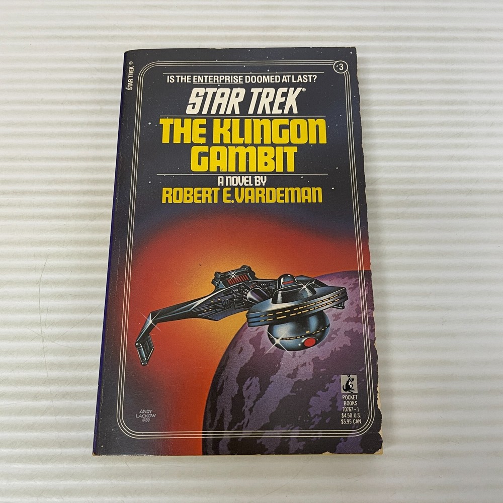 Star Trek The Klingon Gambit Paperback Book by Robert E Vardeman Pocket 1981