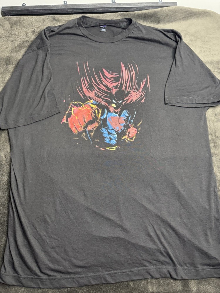 Tultex Men's XXL Black Graphic Print Crew Neck Short Sleeve T-Shirt