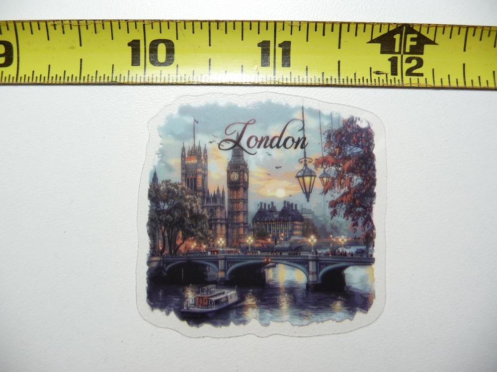 London UK Parliament Sticker Decal Colorful Travel Souvenir Landmark