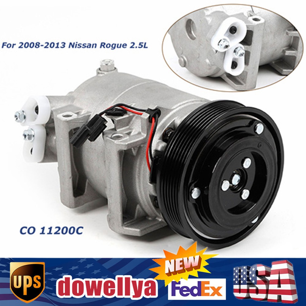 AC Compressor For Nissan Rogue 2.5L 2008 2009 2010 2011 2012 2013 CO 11200C