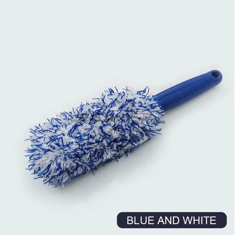 Car Wheel Tire Rim Cleaning Brush Portable Plush Wheel Hub Brush Washing
