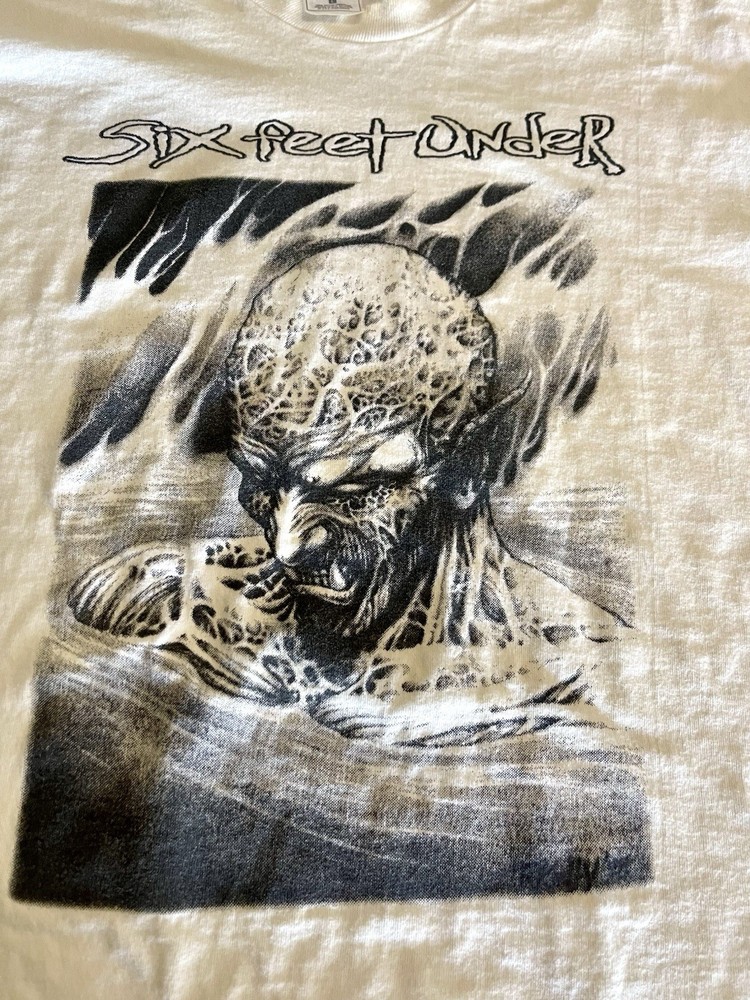 Vintage 90s Six Feet Under Band T-Shirt Dying Blood Death Metal Tee