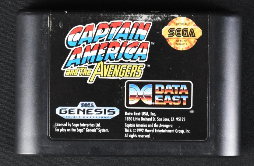 Captain America and the Avengers Sega Genisis Game Cartridge Tested & Working