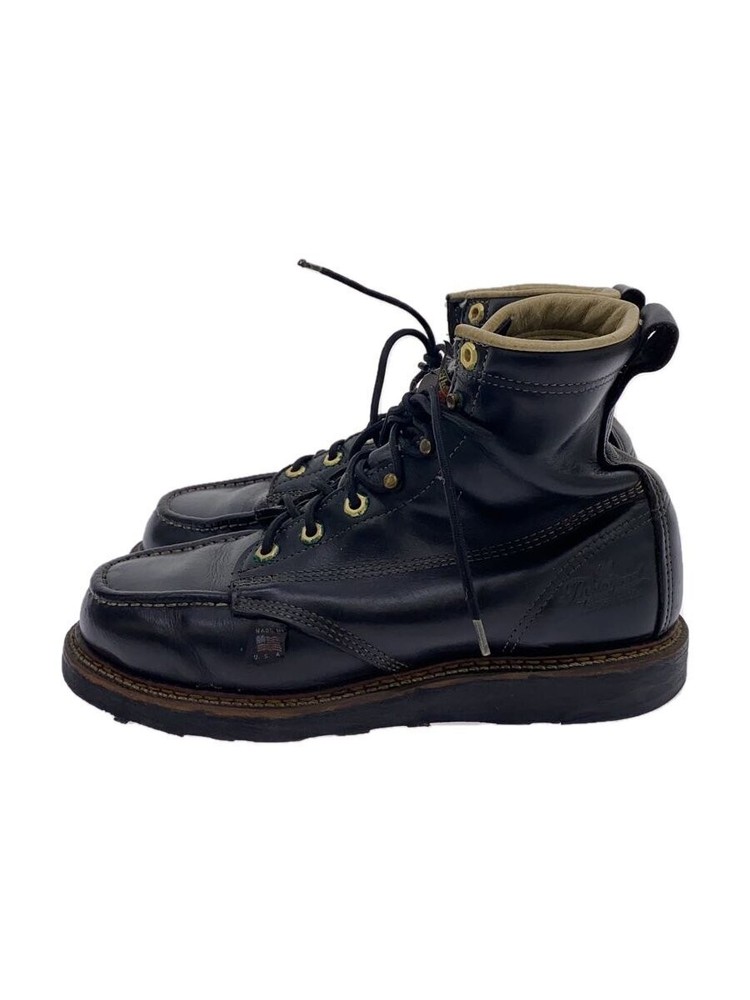 Thorogood Black Lace-Up Boots UK Size 7 Style 814-6201 1147