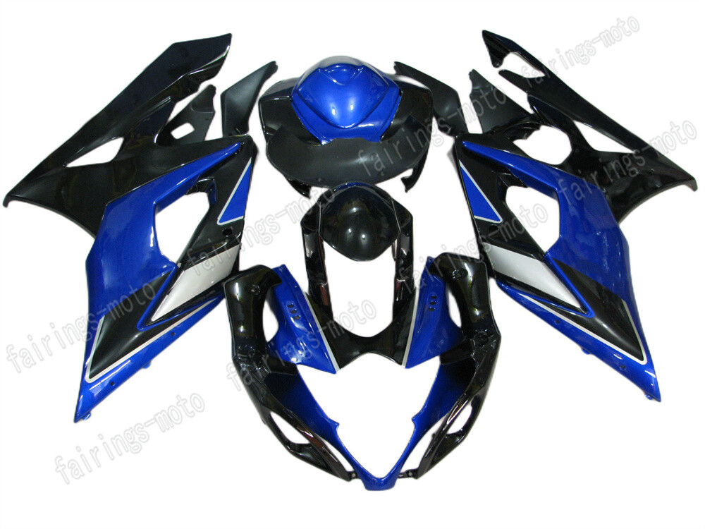 2005-2006 GSX-R 1000 ABS Fairing Set Blue Black A10 Injection Bodywork