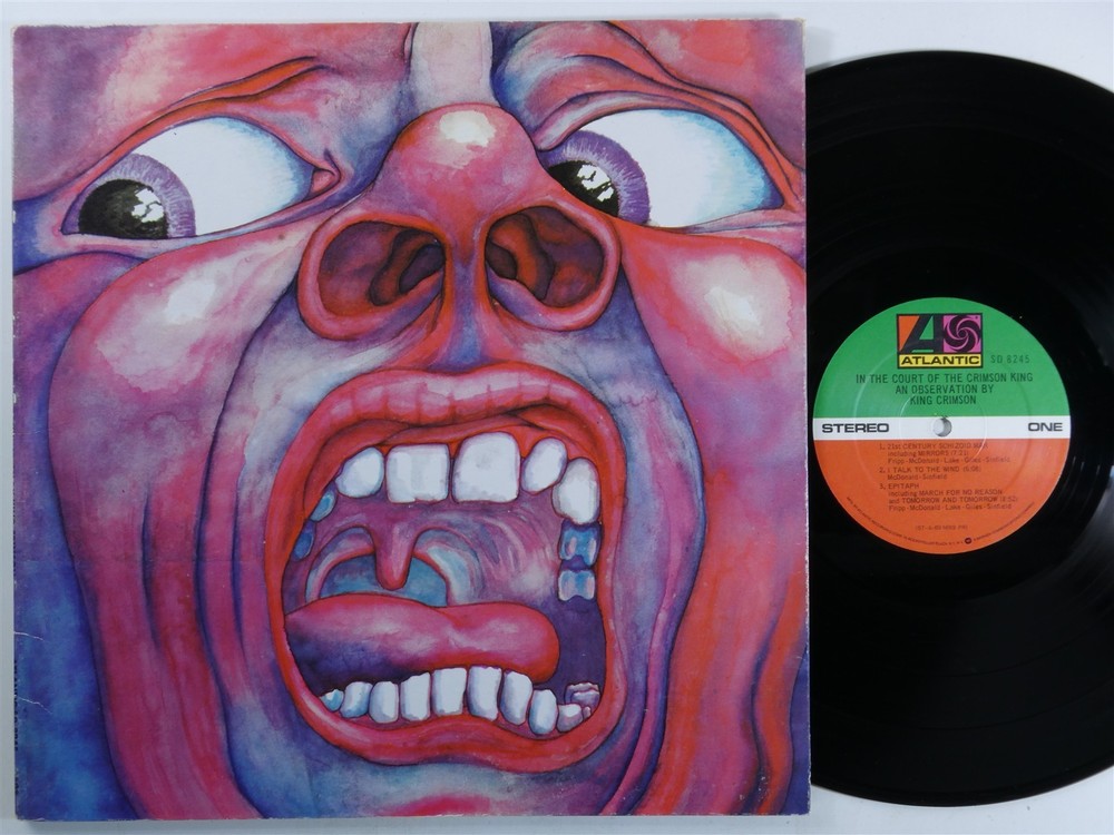 KING CRIMSON In The Court Of The Crimson King ATLANTIC LP gatefold f