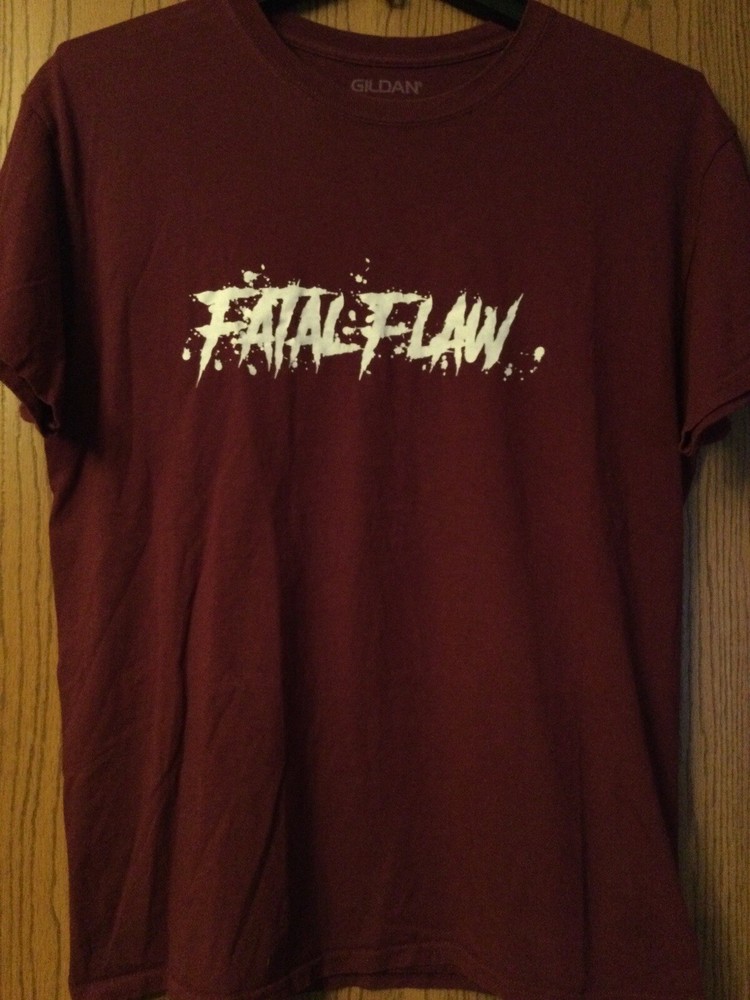 Fatal Flaw - Boston Based Power-Pop Band - Maroon Shirt - L