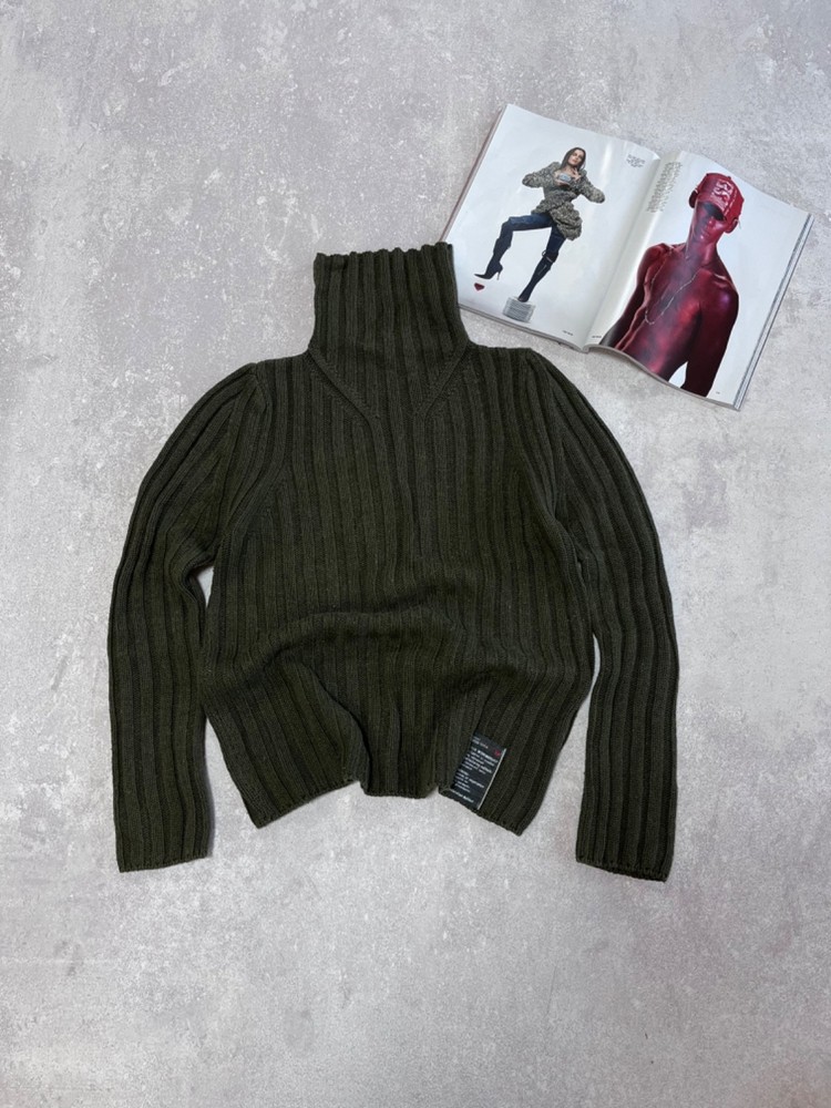 Y2K Vintage Striped Diesel Japanese Knit Sweater Size XL