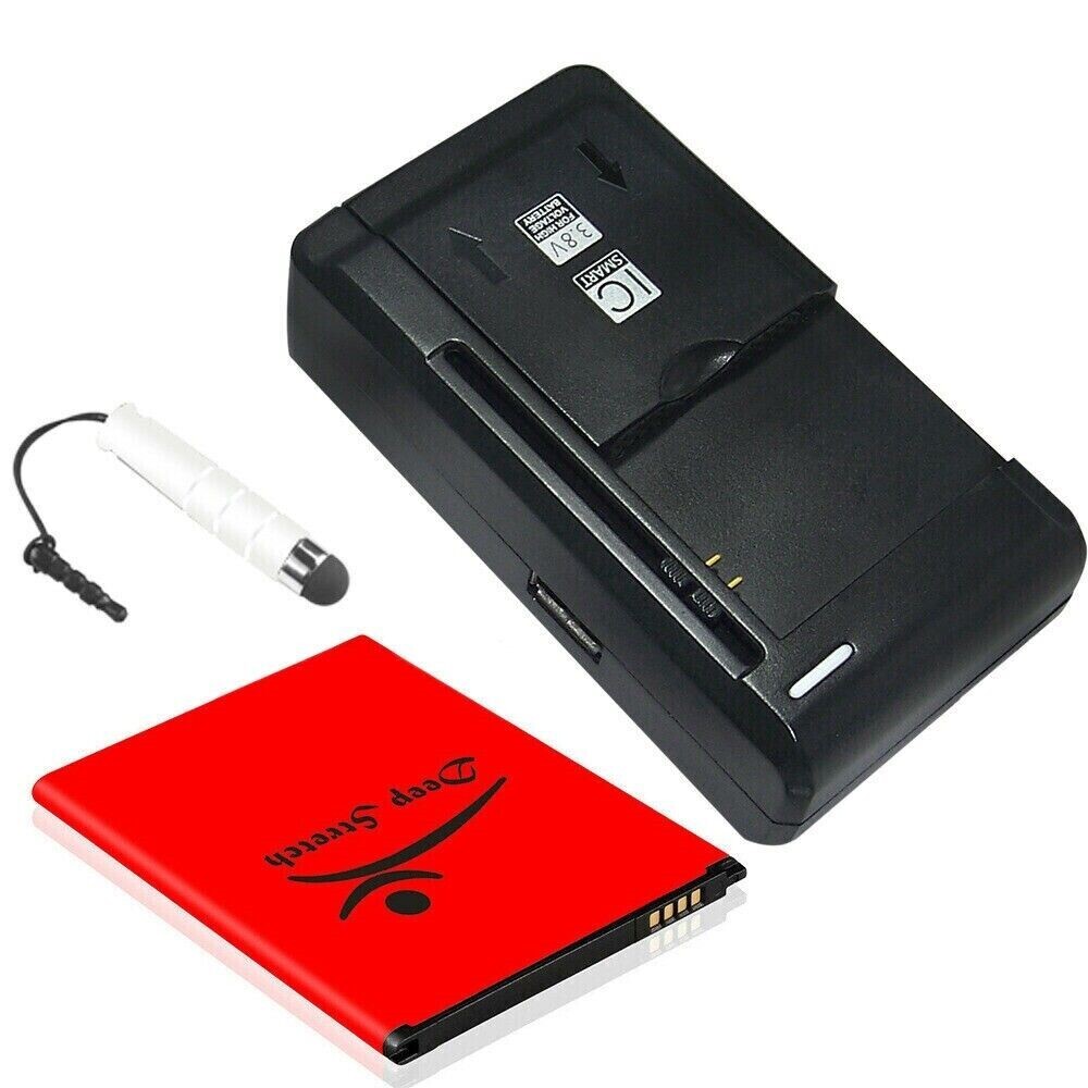 Long Life 4670mAh Grade A+ Battery Universal AC Charger for LG Stylo 3 LTE L83BL-image