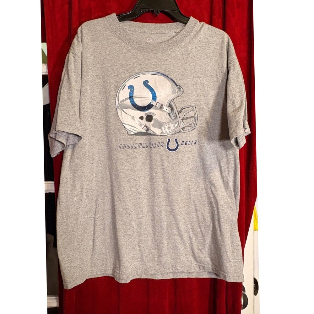 VF Imagewear Indianapolis Colts T-Shirt Mens Large Gray Good NFL Graphic Tee
